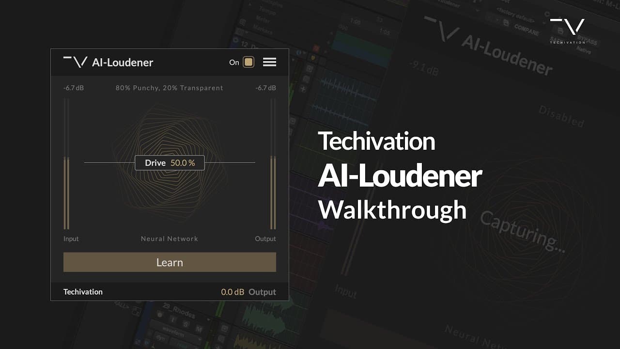 NEW PLUGIN! Techivation AI-Loudener Walkthrough