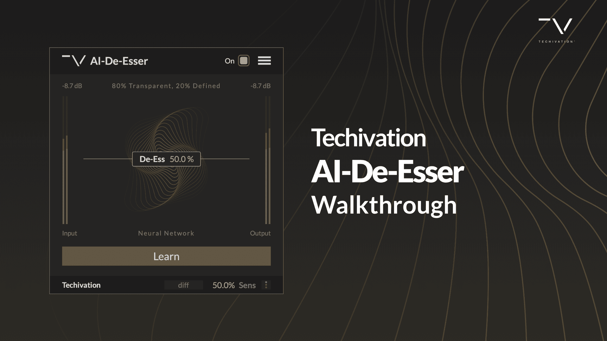 NEW PLUGIN! Techivation AI-De-Esser Walkthrough