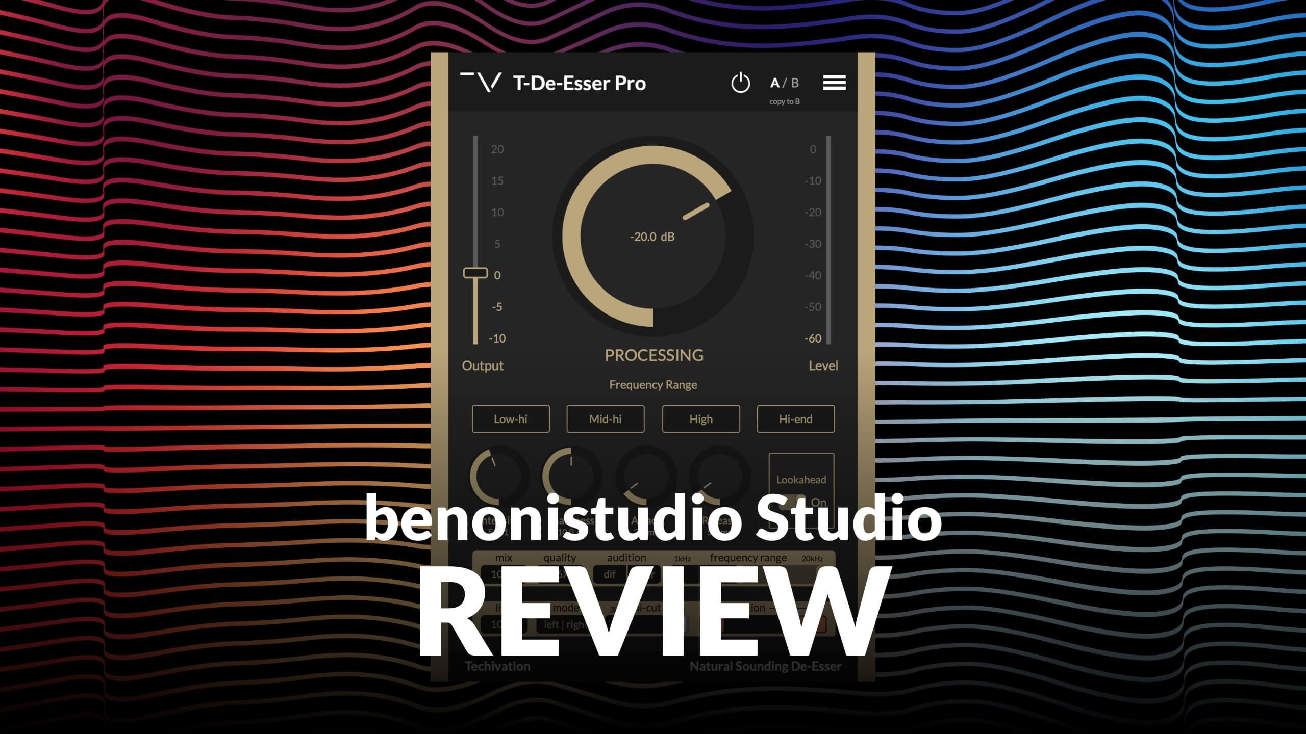 T-De-Esser Pro Reviewed By BenoniStudio