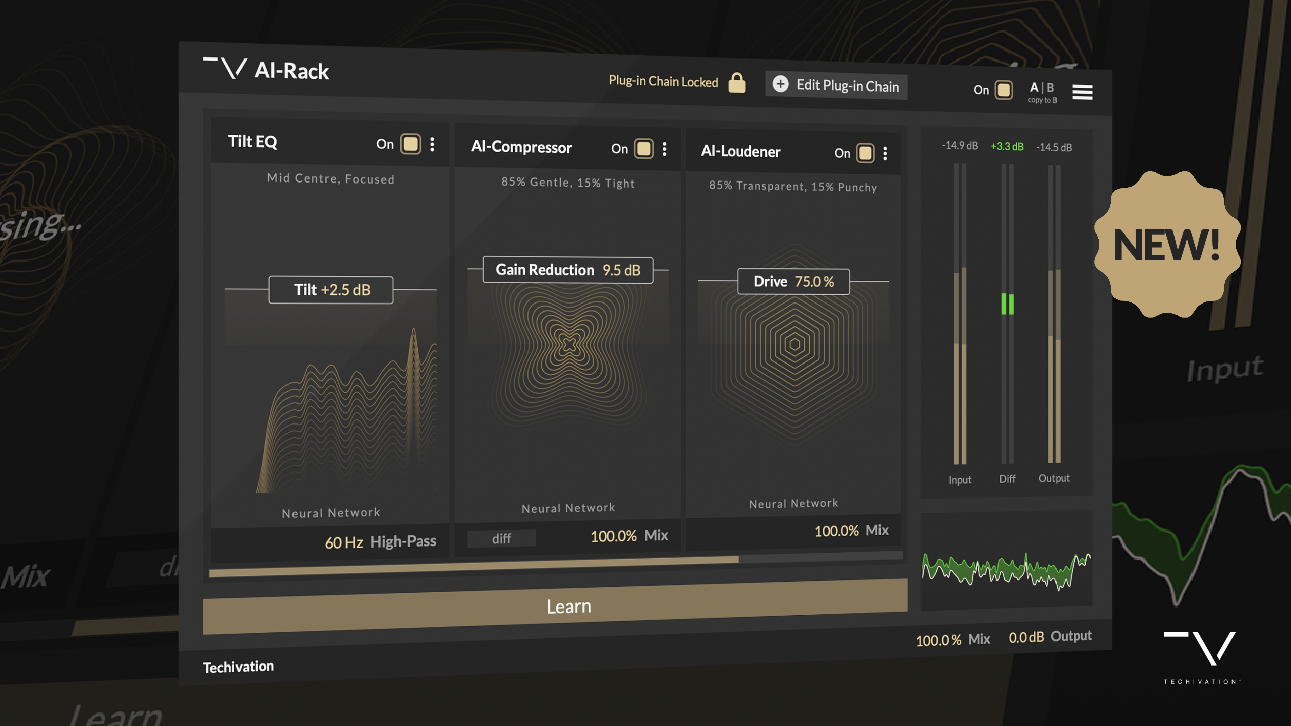 Techivation Releases AI-Rack: Modular Intelligent Channel Strip