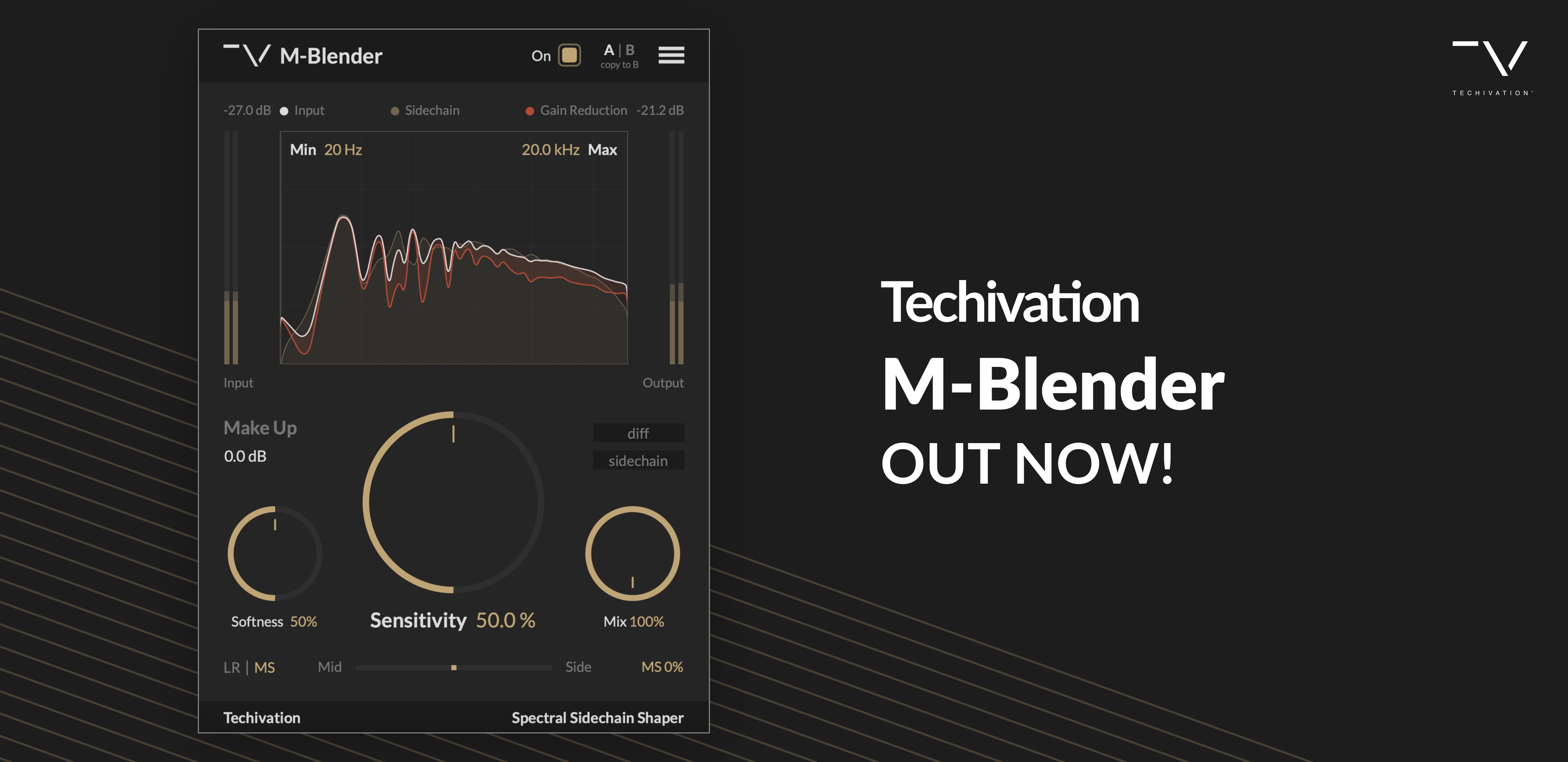 Techivation Releases M-Blender: Spectral Sidechain Shaper - Gearspace