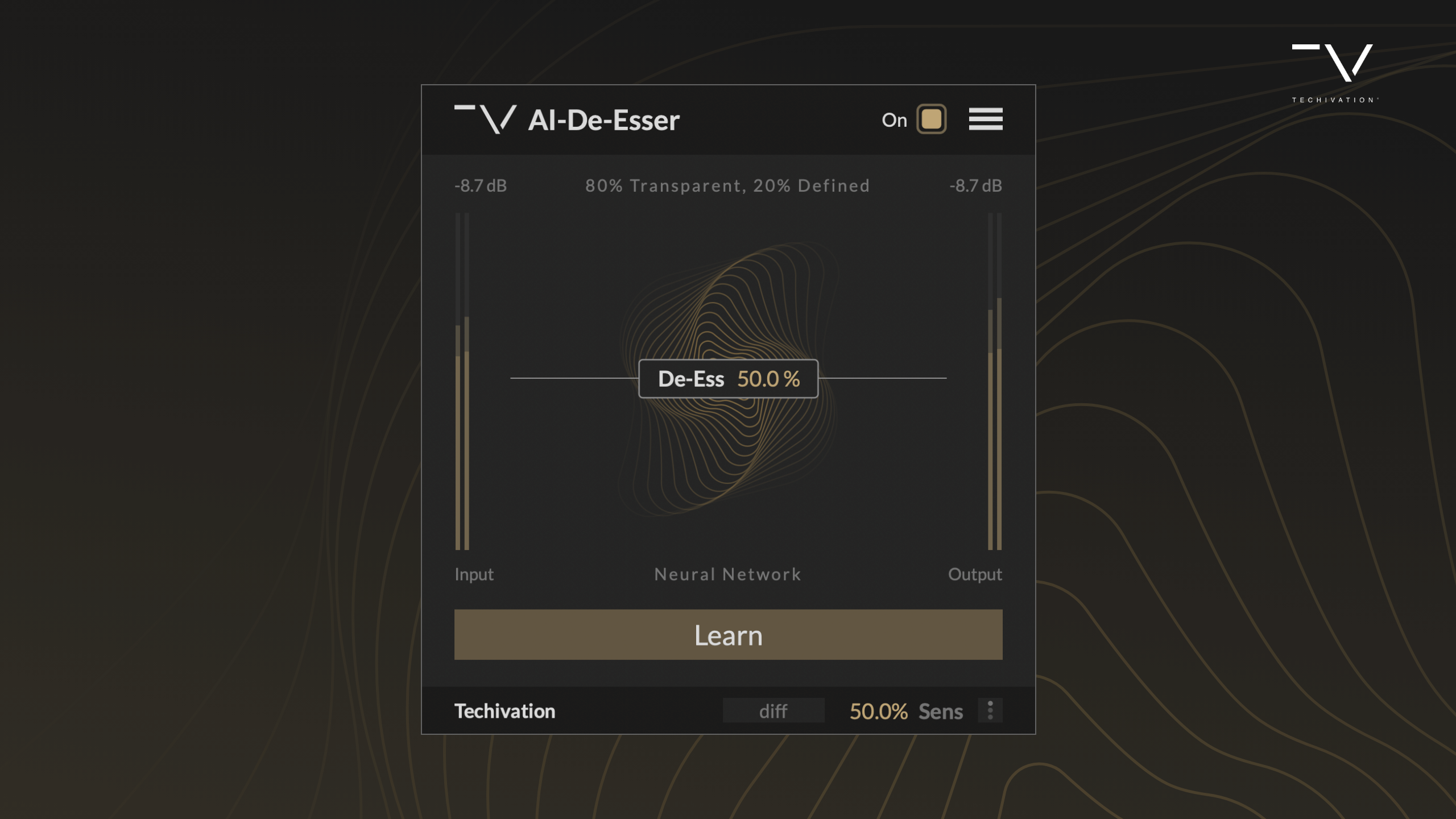 Techivation releases AI-De-Esser: Smart Spectral De-Esser